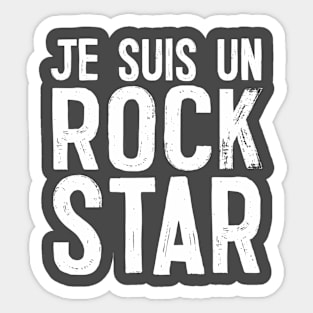 Je Suis Un Rock Star Sticker